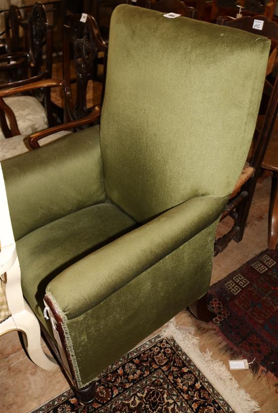 Early Victorian mahogany armchair